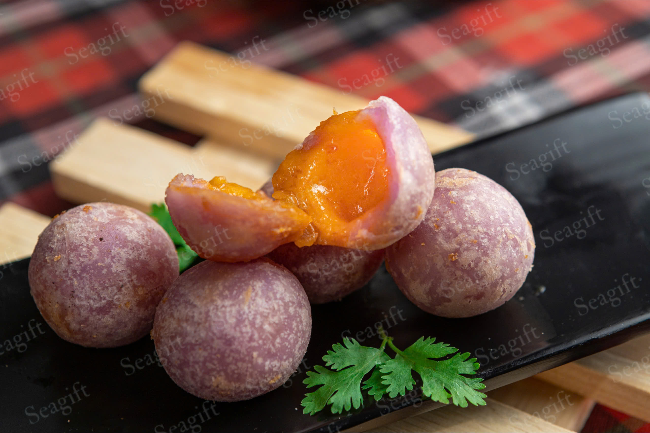Salted Egg Custard Taro Ball